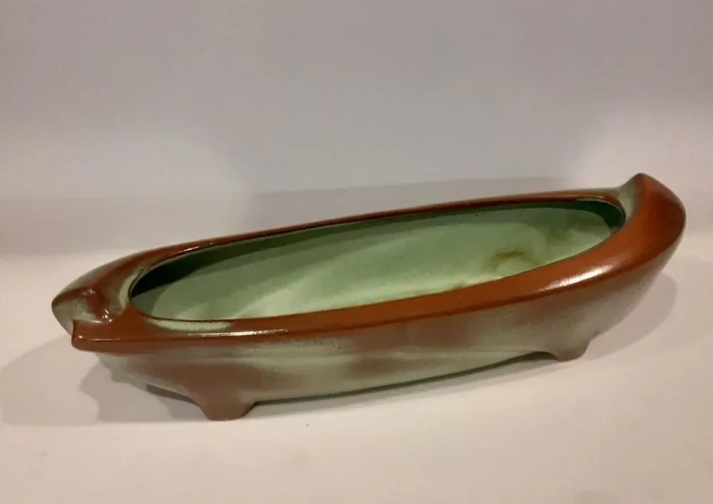 Vintage Frankoma Pottery #45 Center Piece Planter Boat Bowl